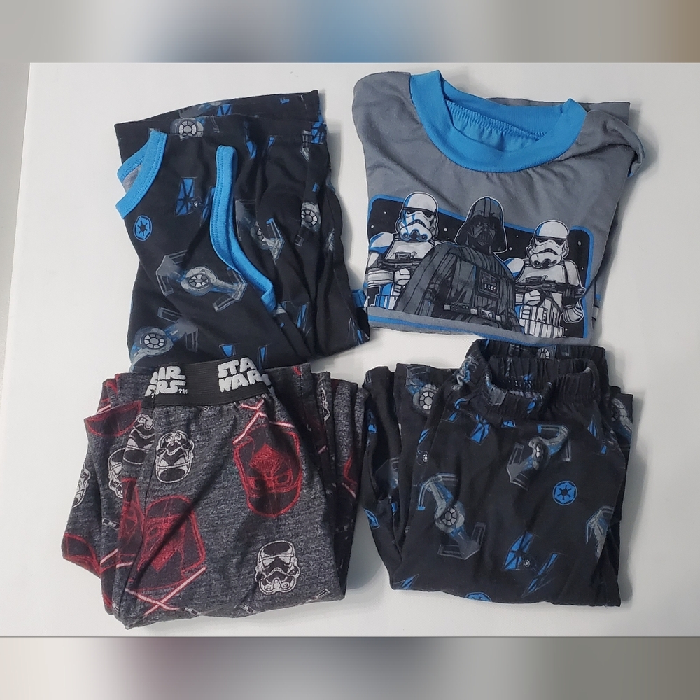 Star Wars Kids Pajamas Set - Blue and Black & Red And Gray